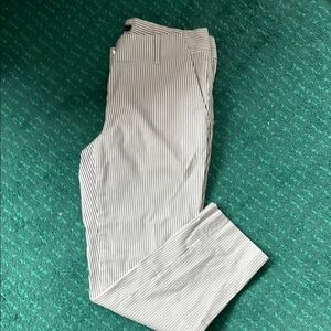 Ankle length 
Cream and black